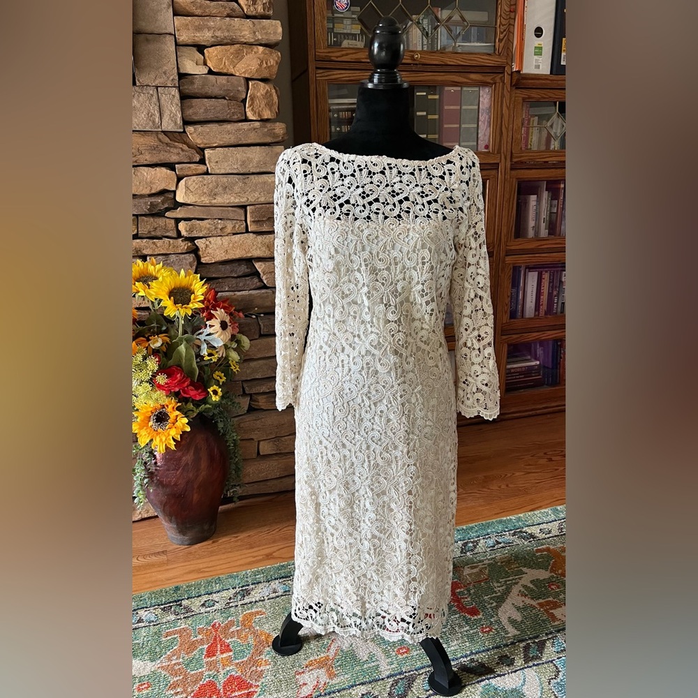 Marina (Made in USA) size 12, two pieces, dress & slip.